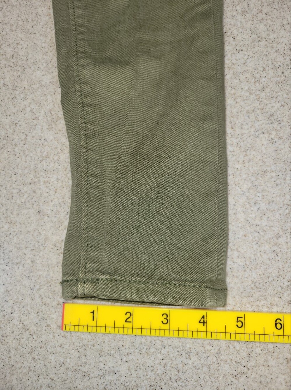 LOFT High-Rise Skinny Button Fly Green Denim Jeans Size 24 Cotton Stretch - Picture 7 of 12